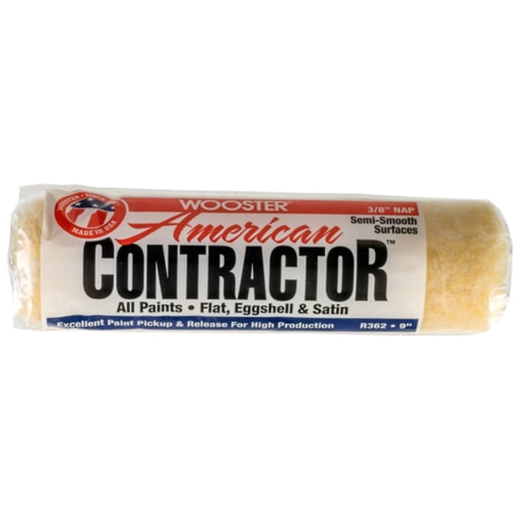 Wooster Genuine 9" American Contractor 3/8" Nap Roller Cover - R562-9
