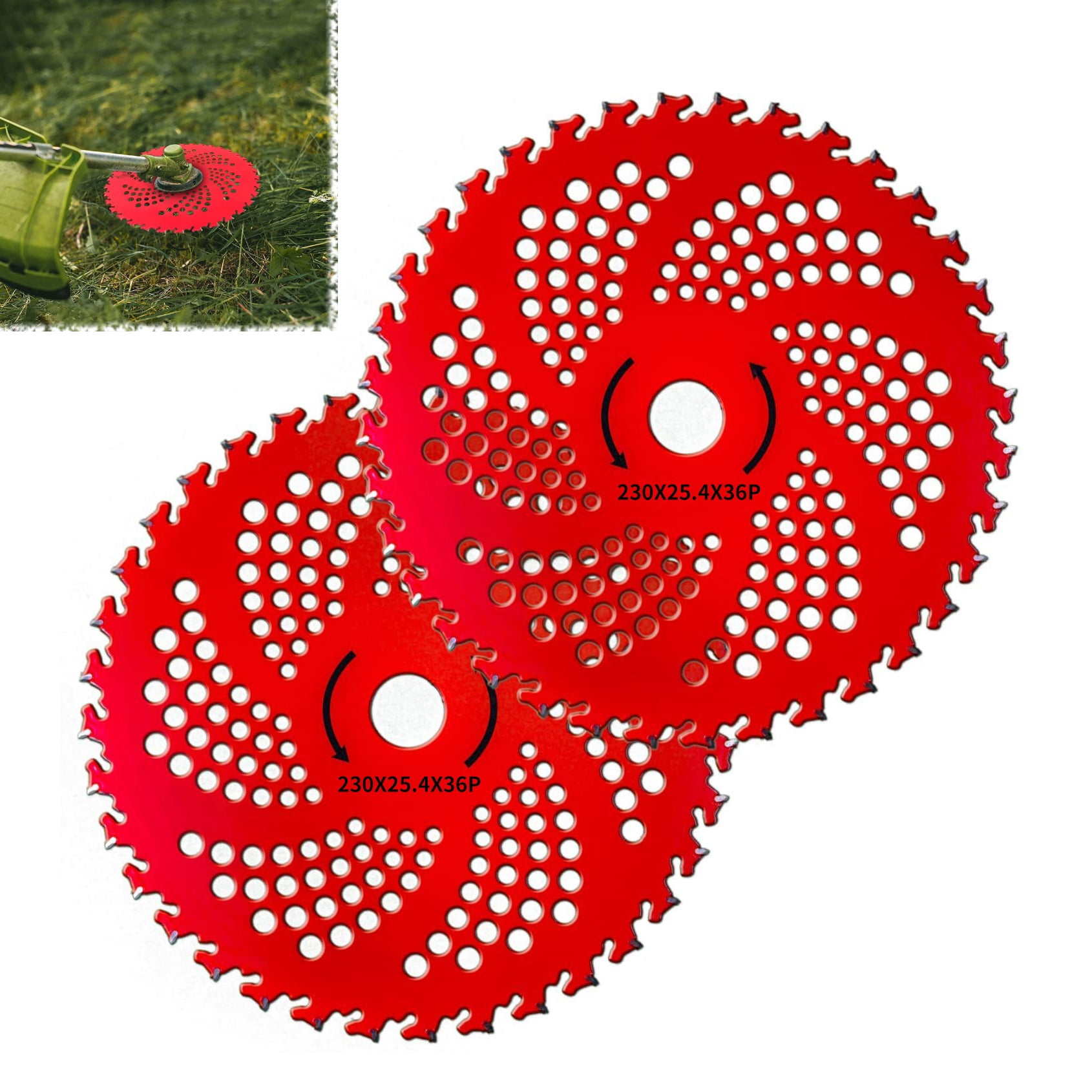 9" x 36 Teeth Carbide Tip Circular Saw Blade for Weed Trimmer, Silent ...