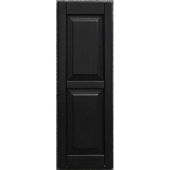 9 x 41 in. Raised Panel Exterior Decorative Shutters, Paintable