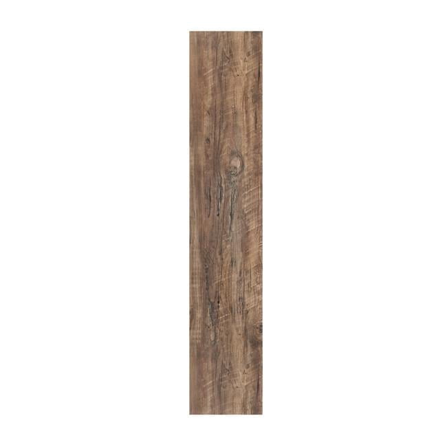 9 x 48 in. Flex Flor Looselay Vinyl 8 Plank, Aged Driftwood - 24 sq. ft.