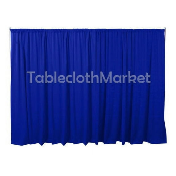 9 x 5 ft Backdrop Background FOR PIPE AND DRAPE DISPLAYS Polyester 24 COLORS", (Color: Royal Blue)