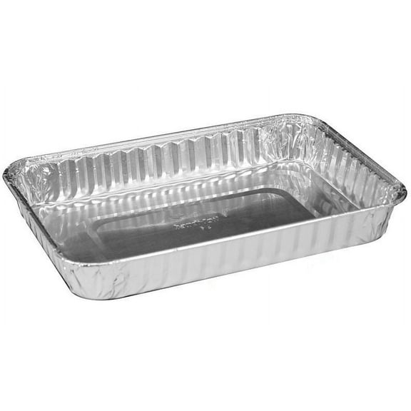 9" x 6" Oblong Aluminum Foil Danish/Cake Pan 1-1/4" Deep - HFA # 312