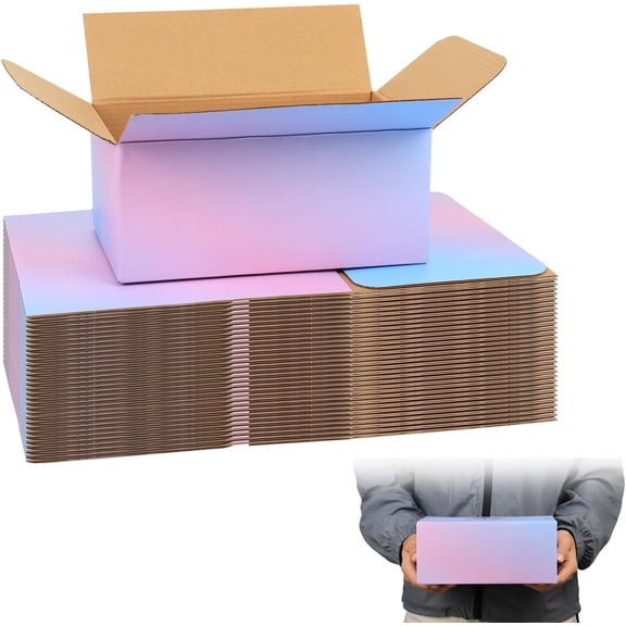 9 x 6 x 4 Shipping Boxes, 30 Pack Corrugated Cardboard Mailing Boxes for Small Business, Colorful Packing Boxes for Shipping & Packaging