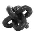 thumbnail image 1 of CosmoLiving by Cosmopolitan Black Metal Geometric Chain Link Jack Decorative Sculpture with Dimensional Ridges, 9" x 9" x 7", 1 of 10