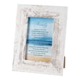 thumbnail image 1 of 9" x 7" White and Blue Distressed Rectangular Wall Decor, 1 of 1