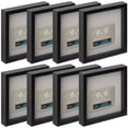 thumbnail image 1 of 9" x 9" Black Belmont Shadow Box by Studio Decor - Memory Box Display Case for Keepsakes - Mementos - Memorabilia - Bulk 8 Pack, 1 of 4