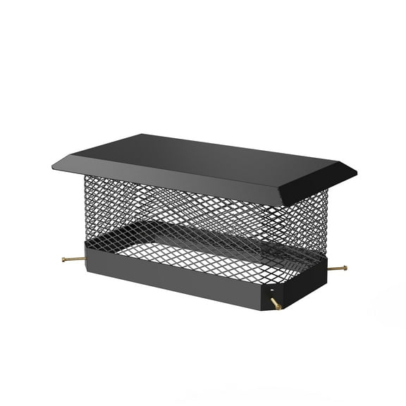 9" x 9" Chimney Cap Chimney Cover,Fireplace Chimney Caps for Outside,Chimney Rain Caps Chimney Flue Cover,Galvanized Steel Chimney Cover,Fit On Existing Flue Tiles,Chimney Vent Cap with Hood Plate