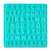 9 x 9 IN, 61-Cavity, Letters and Numbers Shape, Silicone Candy and Baking Mold, by Way To Celebrate