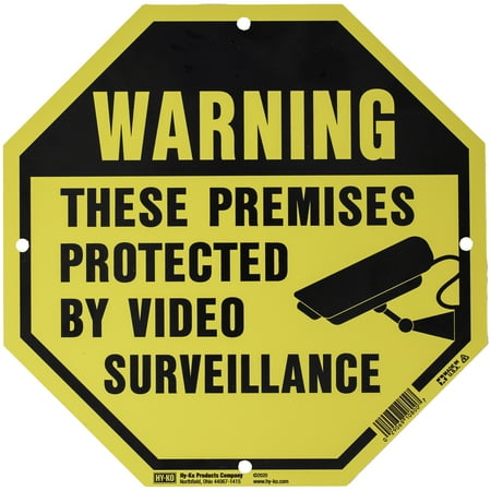 9" x 9" Octagon Video Surveillance Sign by HY-KO price history and forecast - HY-KO OCT-200