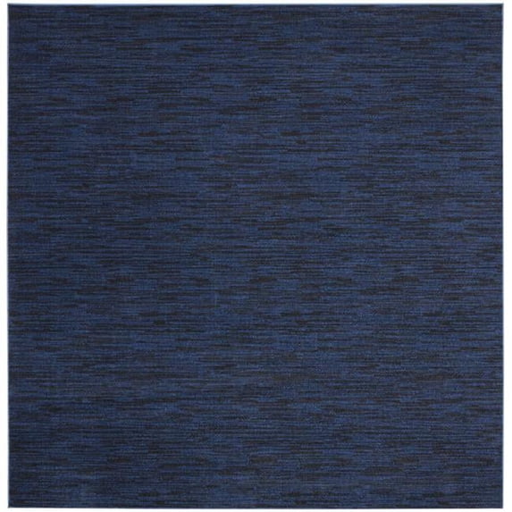 9 x 9 ft. Midnight Blue Non Skid Indoor & Outdoor Square Area Rug - Midnight Blue - 9 x 9 ft.