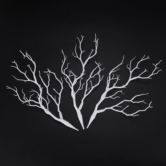 9 x Artificial White Dry Plant Tree Branch Wedding Party Decor,9 x Plastic dry tree branch,White