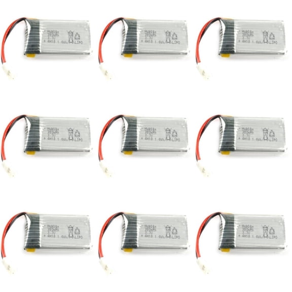 9 x Quantity of Extreme Fliers Micro Drone 2.0 Battery 3.7v 375mAh 25c Li-Po RC Part - FAST FROM Orlando, Florida USA!