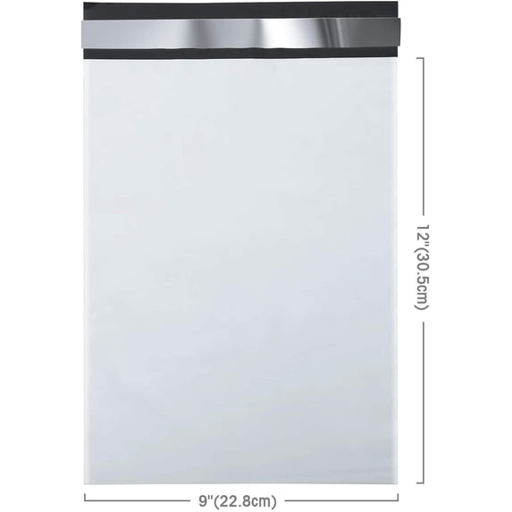 9"x12", 100/PK Poly Mailers 2.5mil Shipping Bag Plastic Packaging Envelopes Waterproof Self Adhesive Seal