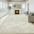 thumbnail image 1 of CHITOOMA 9'x12' Boho Area Rugs for Living Room, Machine Washable Floral Area Rug with Non-Slip Backing, Stain Resistant Non-Shed Carpet for Bedroom, Dining Room, Dorm, Office, 1 of 8
