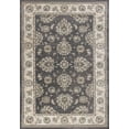 thumbnail image 1 of 9'x12' Grey Ivory Bordered Floral Indoor Area Rug, 1 of 4