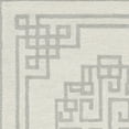 thumbnail image 1 of 9'x12' Ivory Grey Hand Tufted Bordered Greek Key Indoor Area Rug, 1 of 3