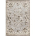 thumbnail image 1 of 9'x12' Light Grey Bordered Floral Indoor Area Rug, 1 of 3