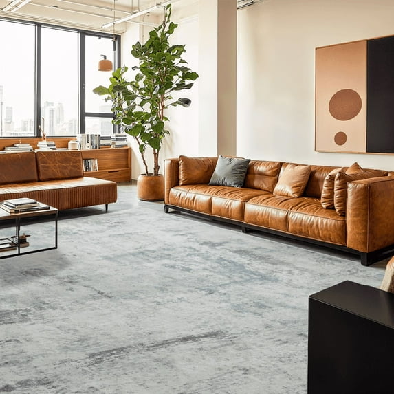CHITOOMA 9'x12' Abstract Area Rugs for Living Room, Machine Washable Area Rug with Non-Slip Backing, Stain Resistant Non-Shed Carpet for Bedroom, Dining Room, Dorm, Office