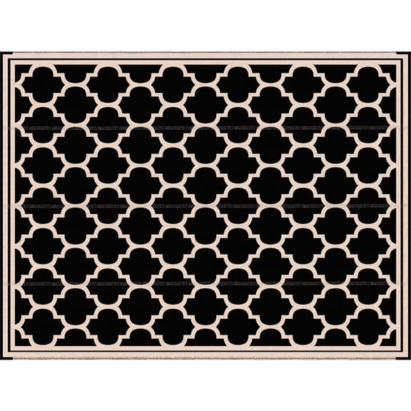 9'x12' Outdoor Rug - Reversible for Refresh - Backyard, Camping Site - Wind - Proof with Straps