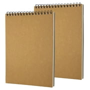 9"x12" Sketch Book 120gsm, 2 Pack Spiral Bound Sketching Drawing Pad, Acid-Free Paper 60 Sheets A4 Art Sketchbook Pad for Beginners Adult Artists