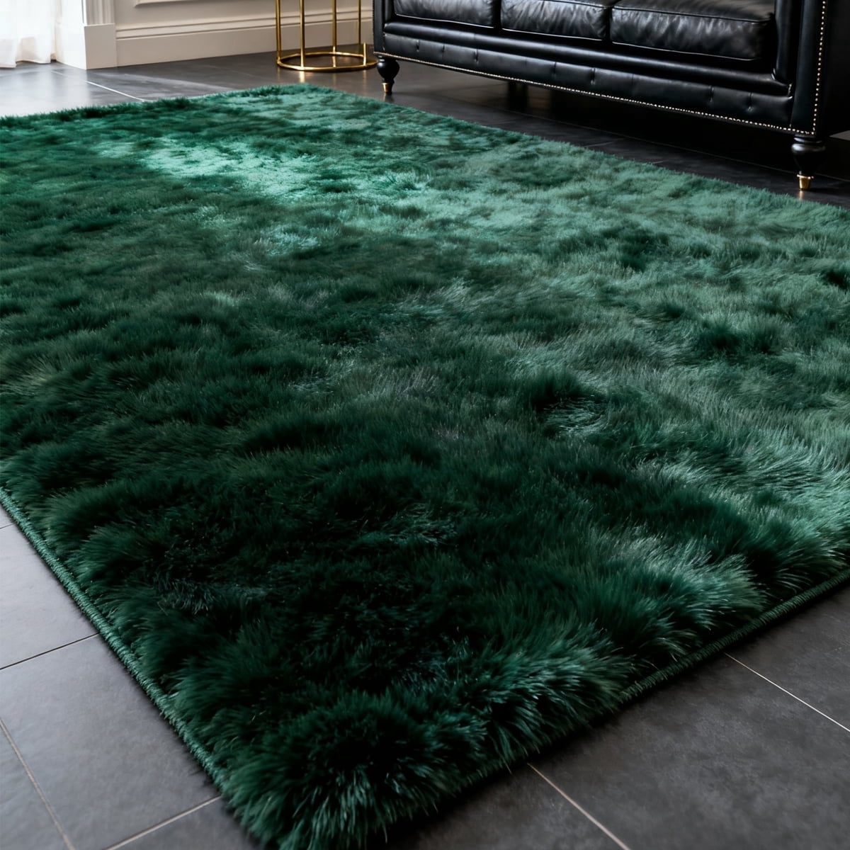 9'x12' Soft Rug Indoor Modern Fluffy Area Rugs for Living Room Bedroom Carpet Home Decor,Green