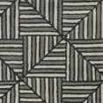 thumbnail image 1 of 9'x13' Navy Charcoal Hand Tufted Geometric Diamond Pattern Indoor Area Rug, 1 of 2