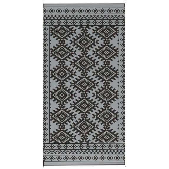 9'x18' Reversible Waterproof Outdoor Plastic Straw Rug with Carry Bag ...