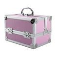 thumbnail image 1 of 9"x6"x6"Aluminum Makeup Train Case Jewelry Box Cosmetic Organizer, 1 of 1