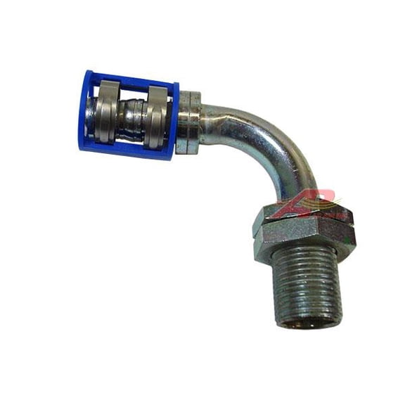 90 #10 Bulkhead Fitting for #12 Reduced Diameter Hose