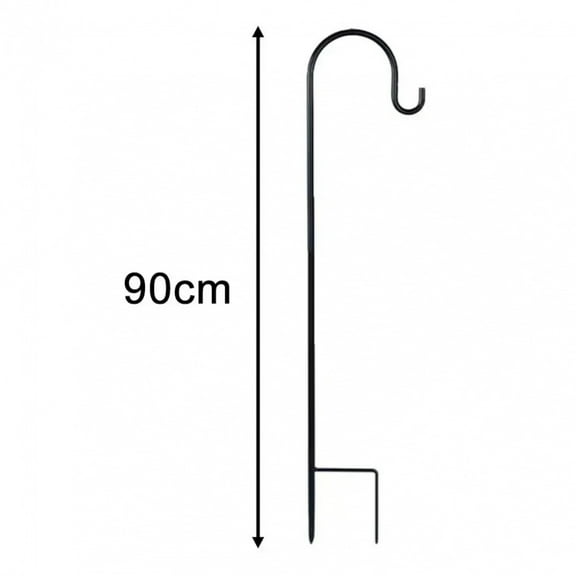90/100/120cm Shepherd Hooks Plant Hook Craft Hook For Hanging Solar Lights Bird Feeders ﻿   Outdoor Yard Garden Decor
