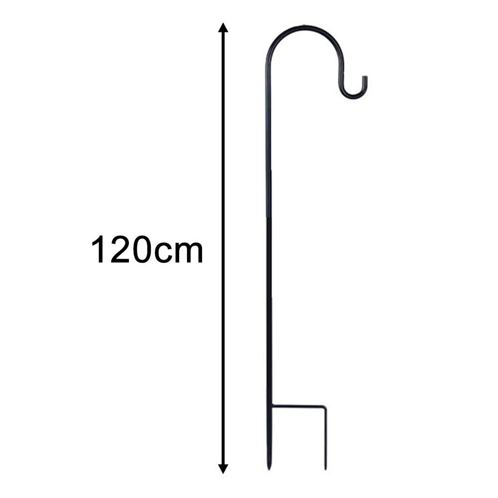 90/100/120cm Versatile Shepherd Hook Outdoor Garden Hook Plant Hook Craft Hook For Hanging Flower Pots Solar Lights Bird Feeder
