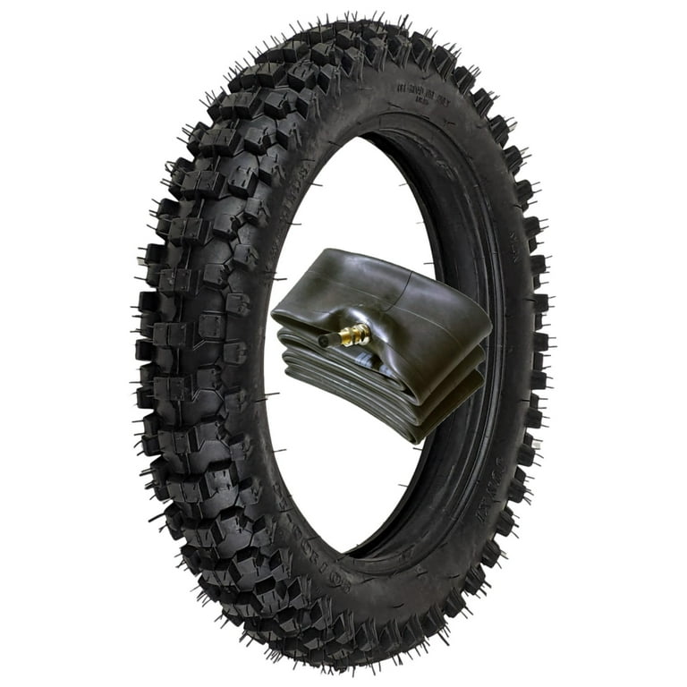 RedCap 90/100-14 Dirt Bike Tire with Inner Tube TR4 Valve Stem