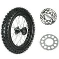 thumbnail image 1 of 90/100-16 inch Rear Wheel Tire and Rim Inner Tube with 15mm Bearing and 420 43T Sprocket & Rotor For Upgrade Dirt Pit Bike Offroad Apollo Taotao SSR 150cc 200cc 250cc, 1 of 9