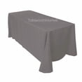 thumbnail image 1 of 90"×156" Tablecloths 100% Polyester 25 COLORS Wholesale Wedding Linen Catering", (Color: Charcoal Grey), 1 of 1