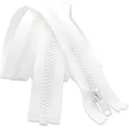 thumbnail image 1 of 90”–160” Zipper ~ Long Arm Quilting Machine Zipper ~ YKK #5 Molded Plastic ~ Separating Color Black or White (1 Zipper/Pack) (135 inch, White), 1 of 1