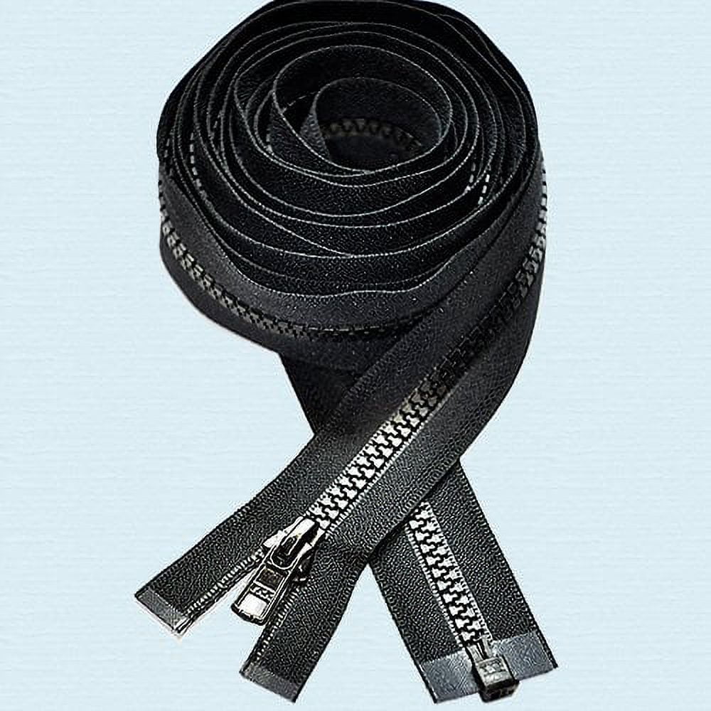 90â€â€“160â€ Zipper ~ Long Arm Quilting Machine Zipper ~ YKK #5 Molded Plastic ~ Separating Color Black or White (1 Zipper/Pack) (147 inch, Black)