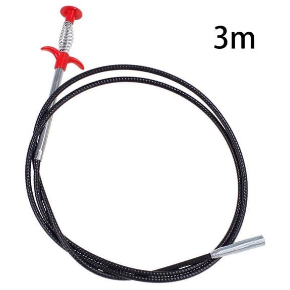 90/160cm Multifunctional Pipe Dredging Tool Bendable Drain Auger Sewer Hair Cleaning Claw Spring Loaded Grabber Pickup Pipe Tool