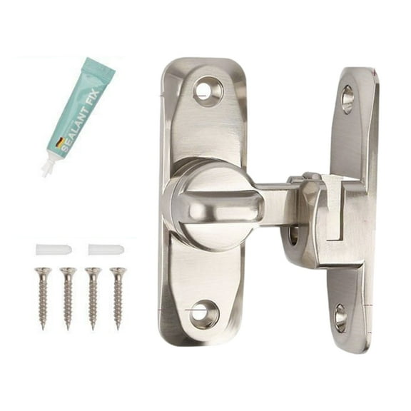 90/180 Degree Barn Door Locks Safety Sliding Barn Door Lock Privacy Door Bolt Latches Zincs Alloy Flipping Safety Door Lock