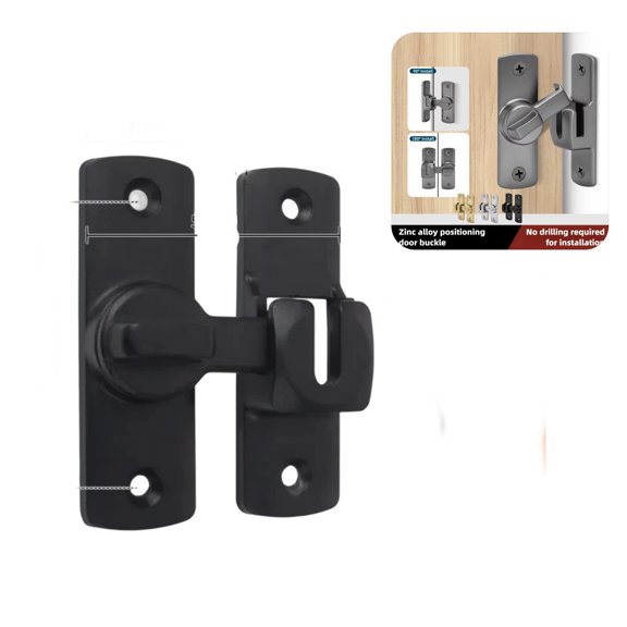 90/180 Degree Flip Lock Barn Door Latch | Right Angle Door Lock Latch,Sliding Door Latches,Flip Gate Latches,for bedroom,garage,drawer,cabinet,window,pet enclosures