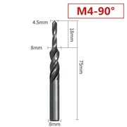 90/180 Degree HSS Counterbore Spiral Step Drill Bit For Metal DrillingChamfering