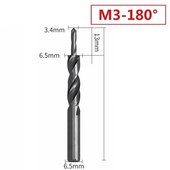 90/180 Degree HSS Counterbore Spiral Step Drill Bit For Metal DrillingChamfering