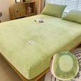 90220cm Soft Warm Plush Fitted Sheet Elastic Mattress Cover Fluffy