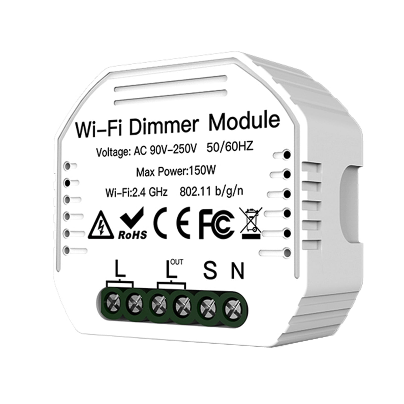 SMATRUL WiFi Dimmer Light Switch, Mini Light Relay Module with Timer