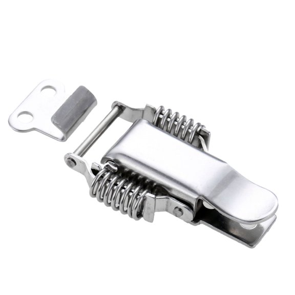 90*46mm Stainless Steel Spring Toggle Latch Catch Wooden Box Lock Toolbox Buckle Electrical Box Hasp Box Hardware