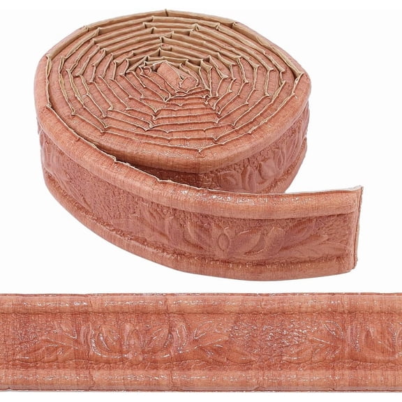 90.5x1.6 Peru Wall Trim Wall Edging Lines Peel and Stick Ceiling Flexible Self Adhesive XPE Foam 3D Embossing Waterproof Wallpaper Border Skirting for DIY Home Hotel Decor