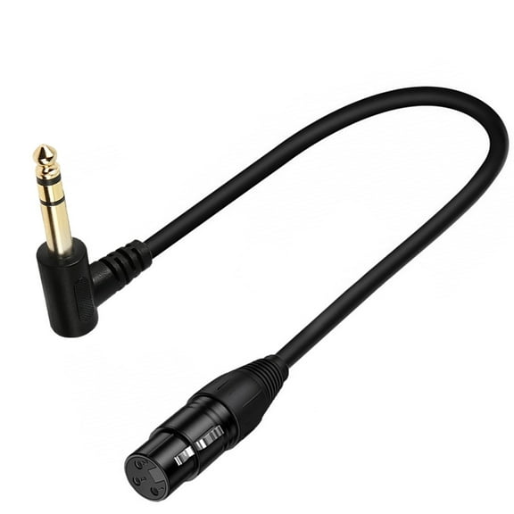 90° 6.35 mm 1/4" Male to XLR Female / Male Adapter Cable,Quarter inch TS/TRS to XLR 3 Pin Interconnect Cable