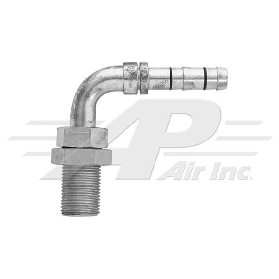 90 #6 Bulkhead Fitting for EZ Clip Hose