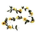 thumbnail image 1 of 90.6in Solar Sunflower String Lights, Artificial Vine with Starry LED Fairy Lights, Floral Garland for Outdoor Garden Fence Decor, 1 of 5