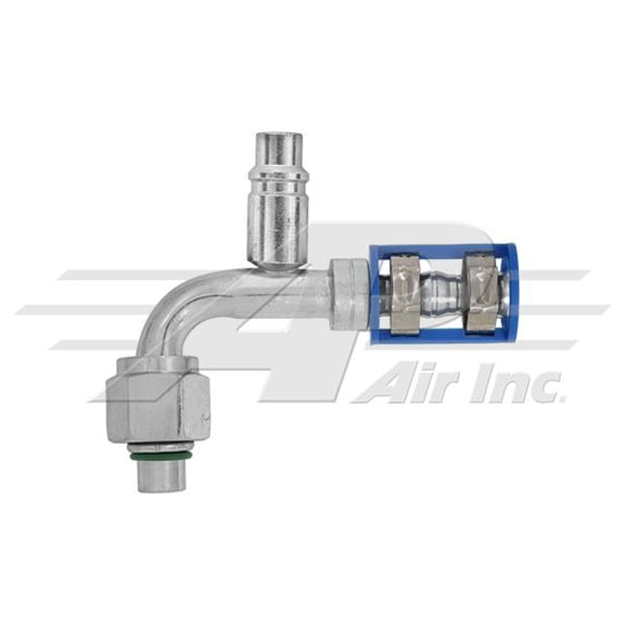 90 #8 Female O-Ring w/ 17mm 1234yf Port
