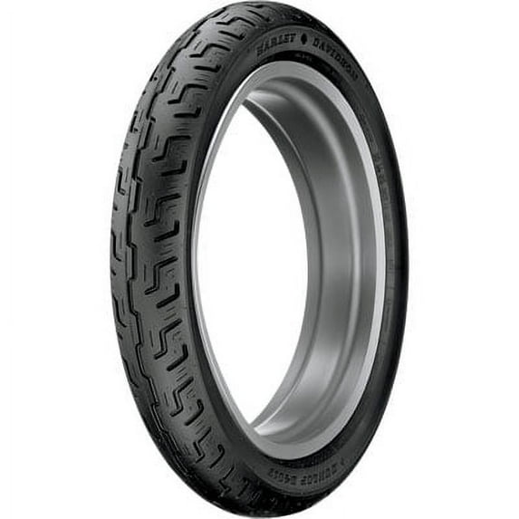 90/90-19 (52H) Dunlop D401 Front Motorcycle Tire Black Wall For Yamaha, Harley-Davidson